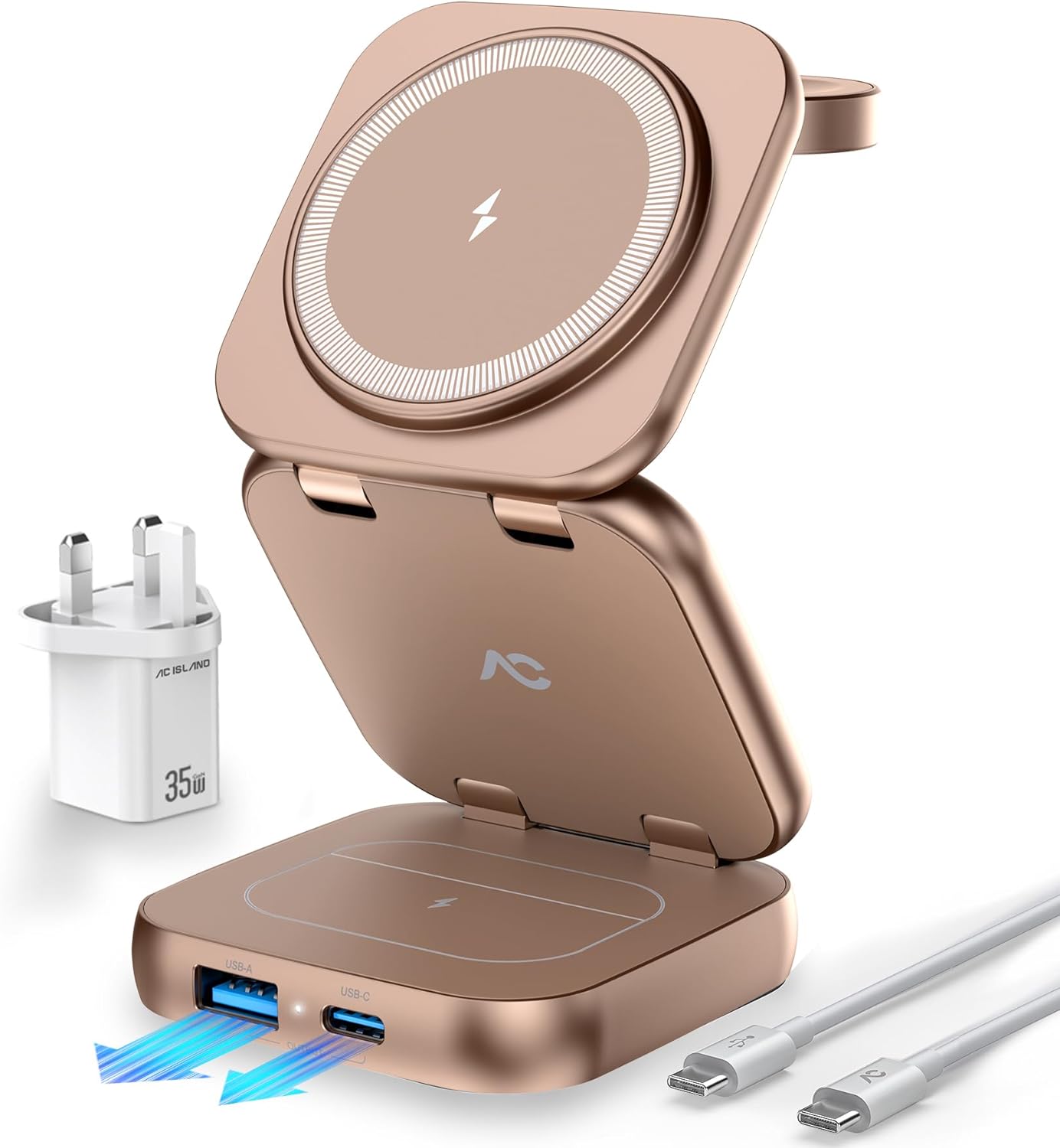 Trelsano™ Foldable 3-in-1 Wireless Charger