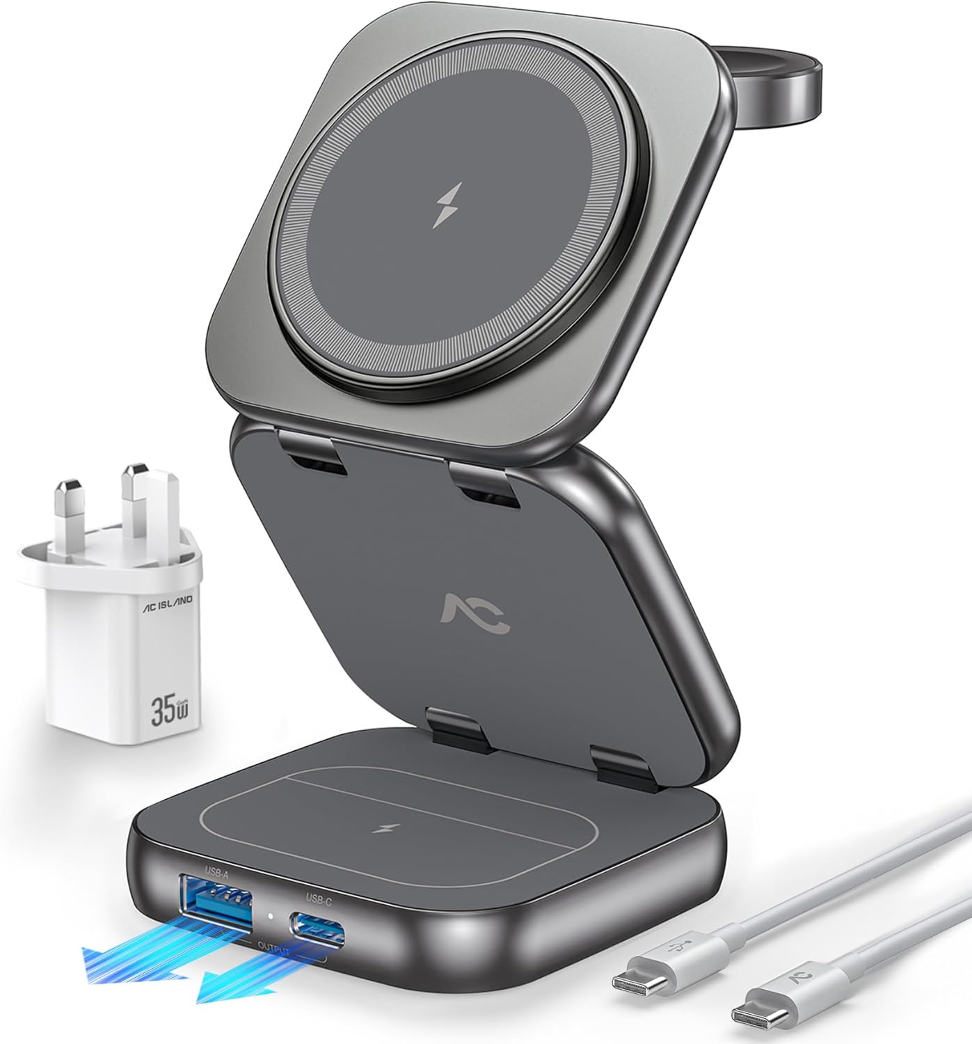 Trelsano™ Foldable 3-in-1 Wireless Charger