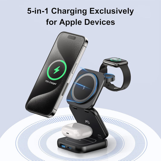 Trelsano™ Foldable 3-in-1 Wireless Charger