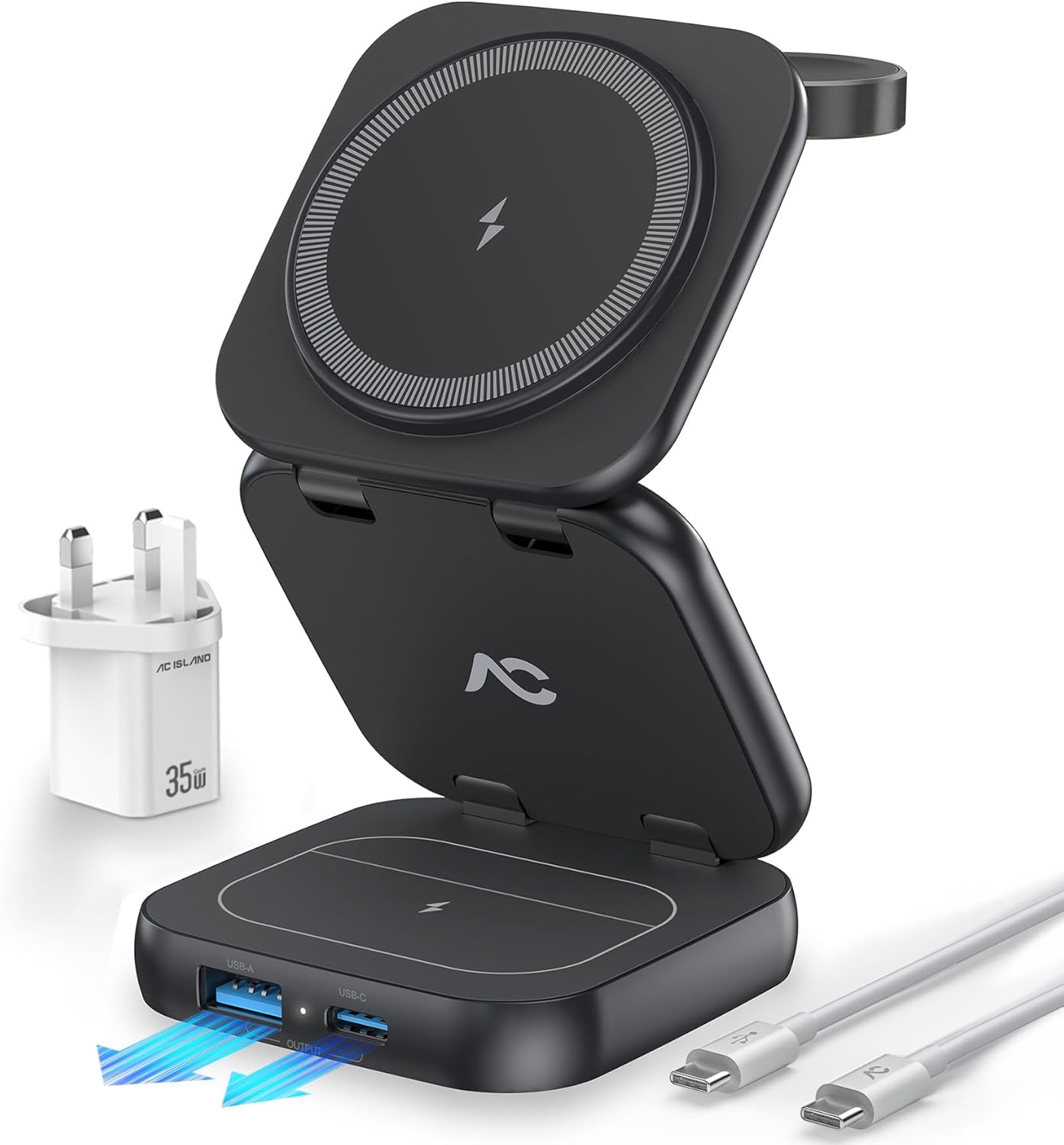 Trelsano™ Foldable 3-in-1 Wireless Charger