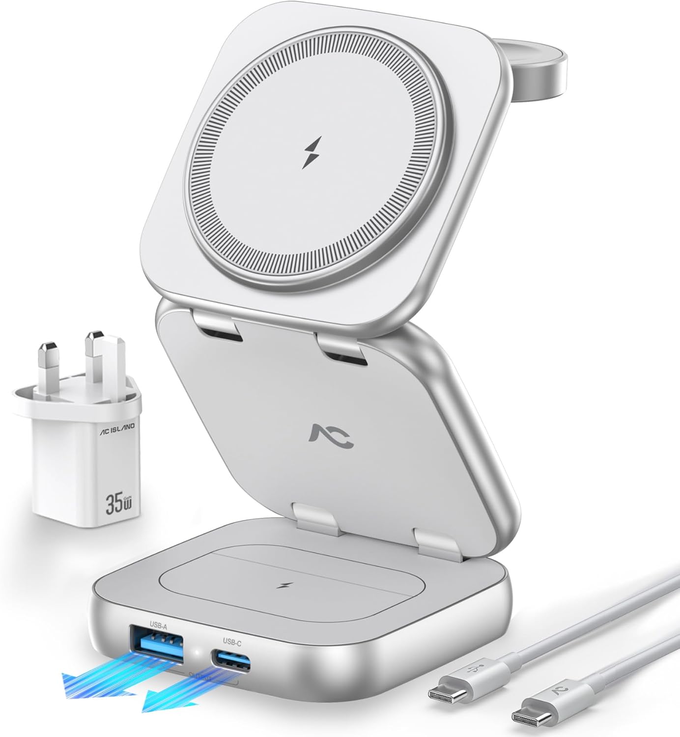 Trelsano™ Foldable 3-in-1 Wireless Charger